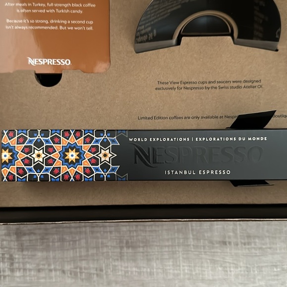 Nespresso Welcome Set Kit 2x espresso cup glass saucer coaster 1x sleeve NEW - Picture 4 of 5